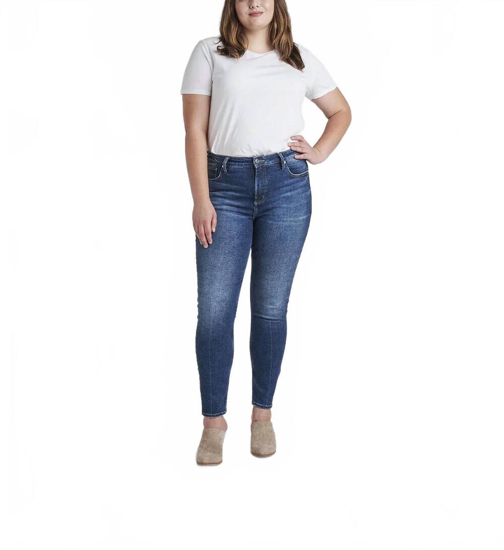 NEW SILVER JEANS CO infinite plus skinny jeans in blue